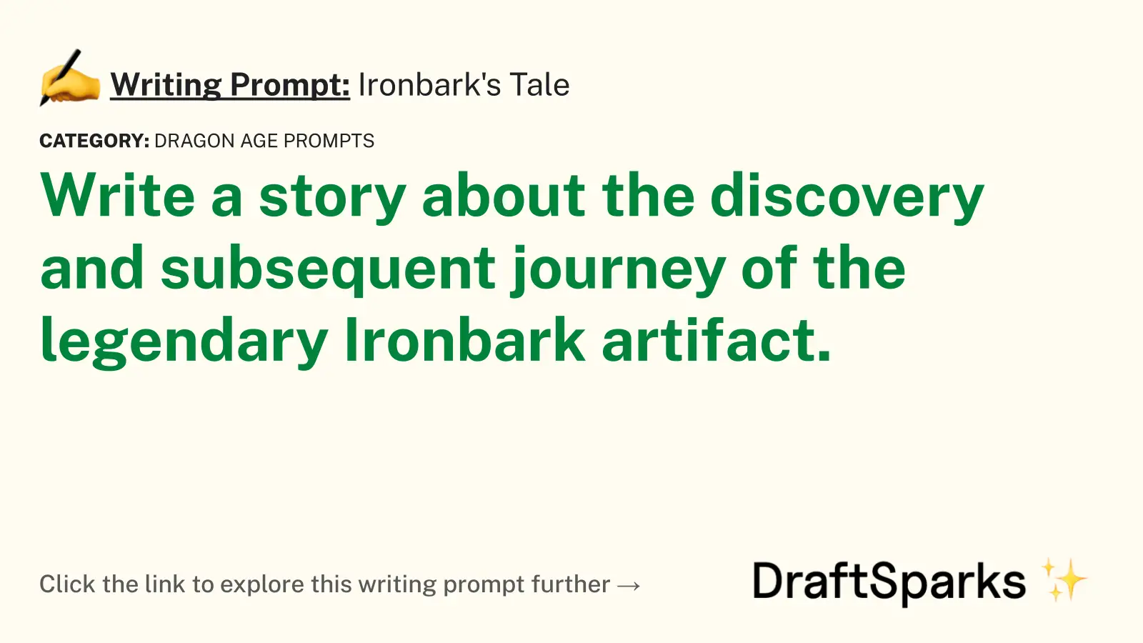 Ironbark’s Tale