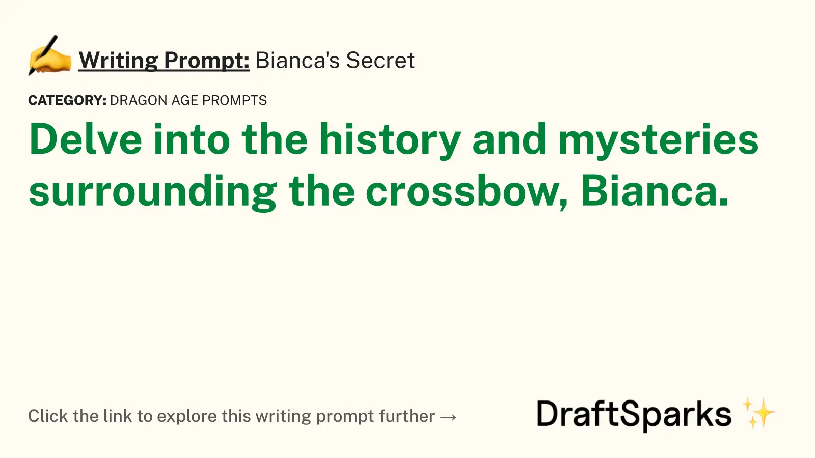Bianca’s Secret