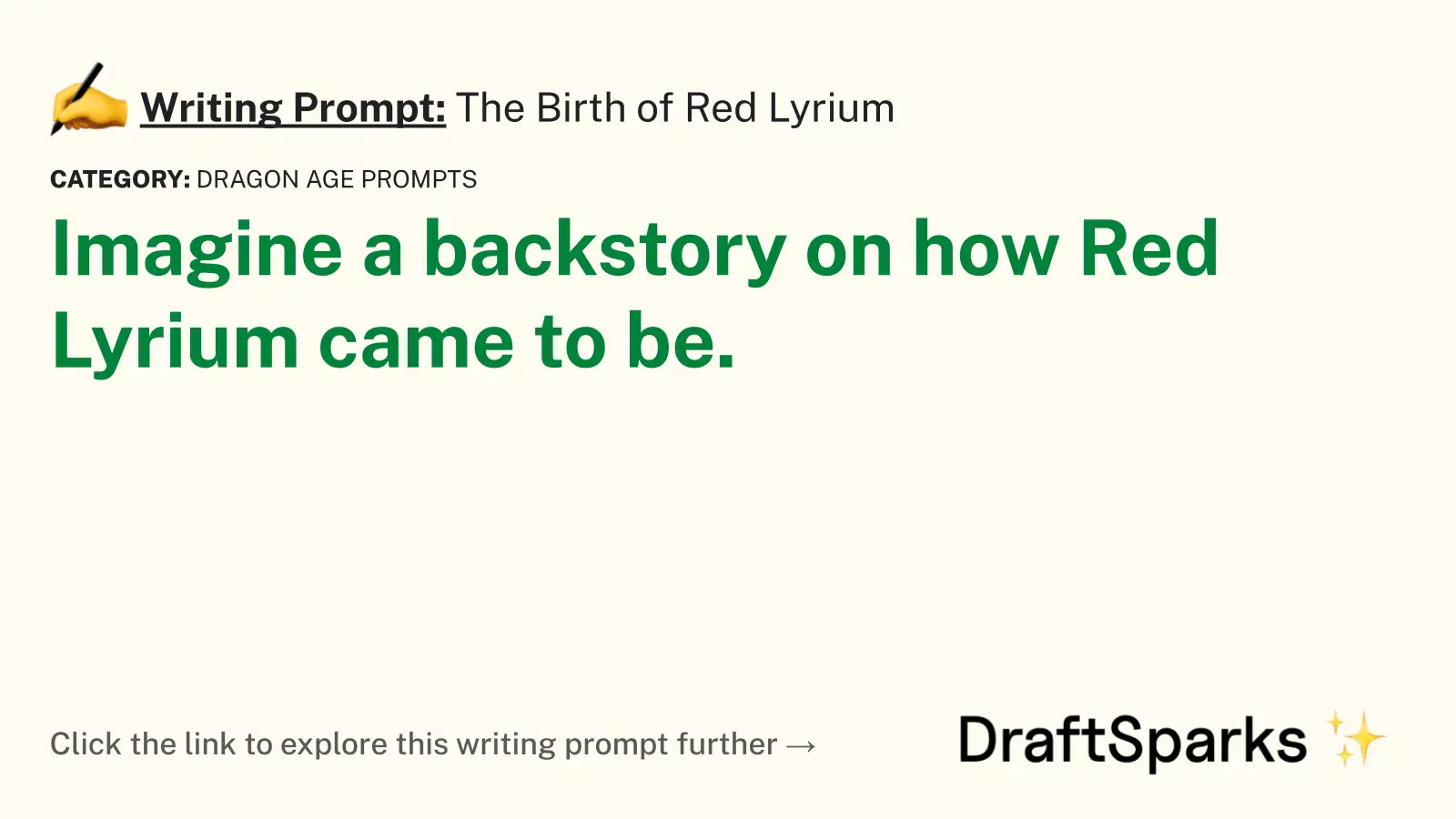 The Birth of Red Lyrium