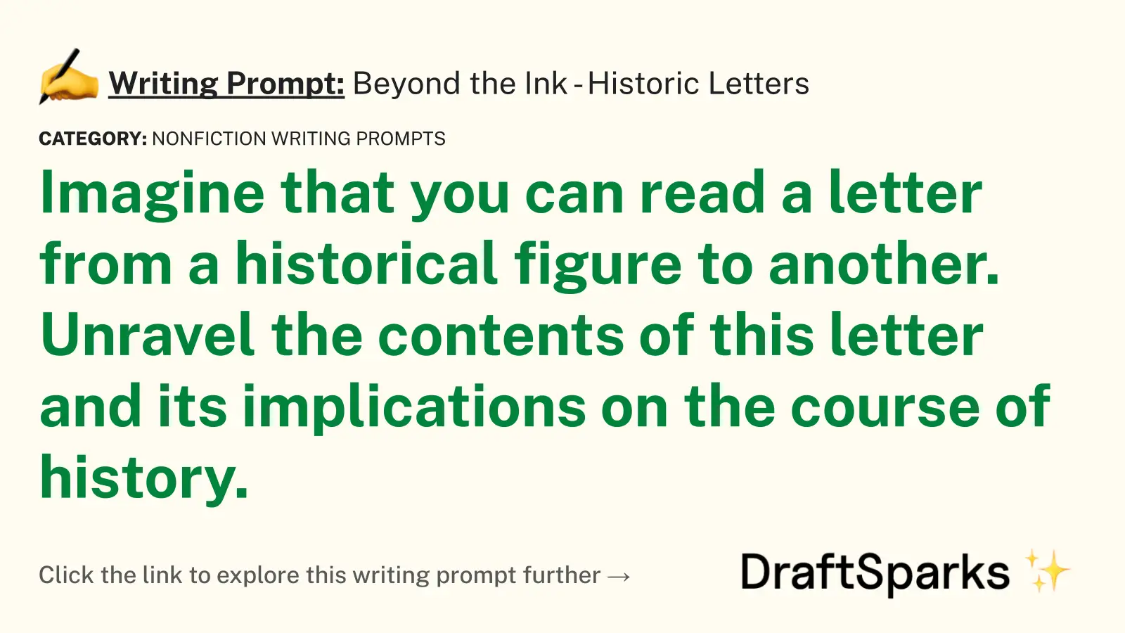 Beyond the Ink – Historic Letters