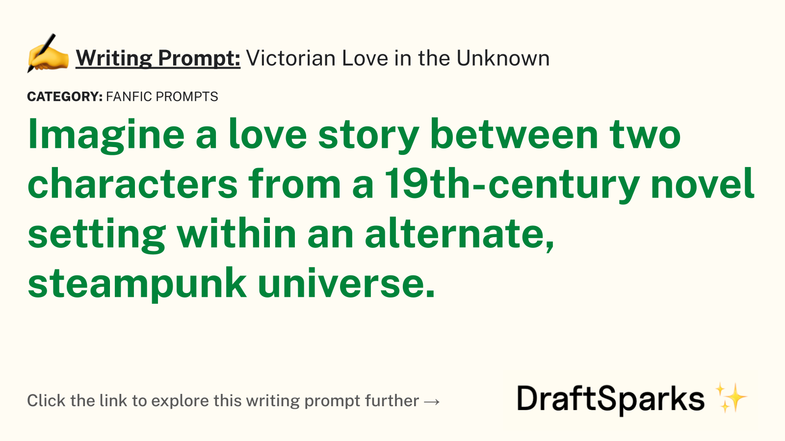 Victorian Love in the Unknown