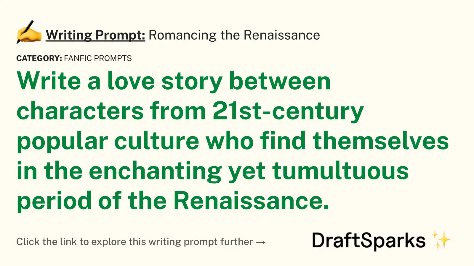 Romancing the Renaissance