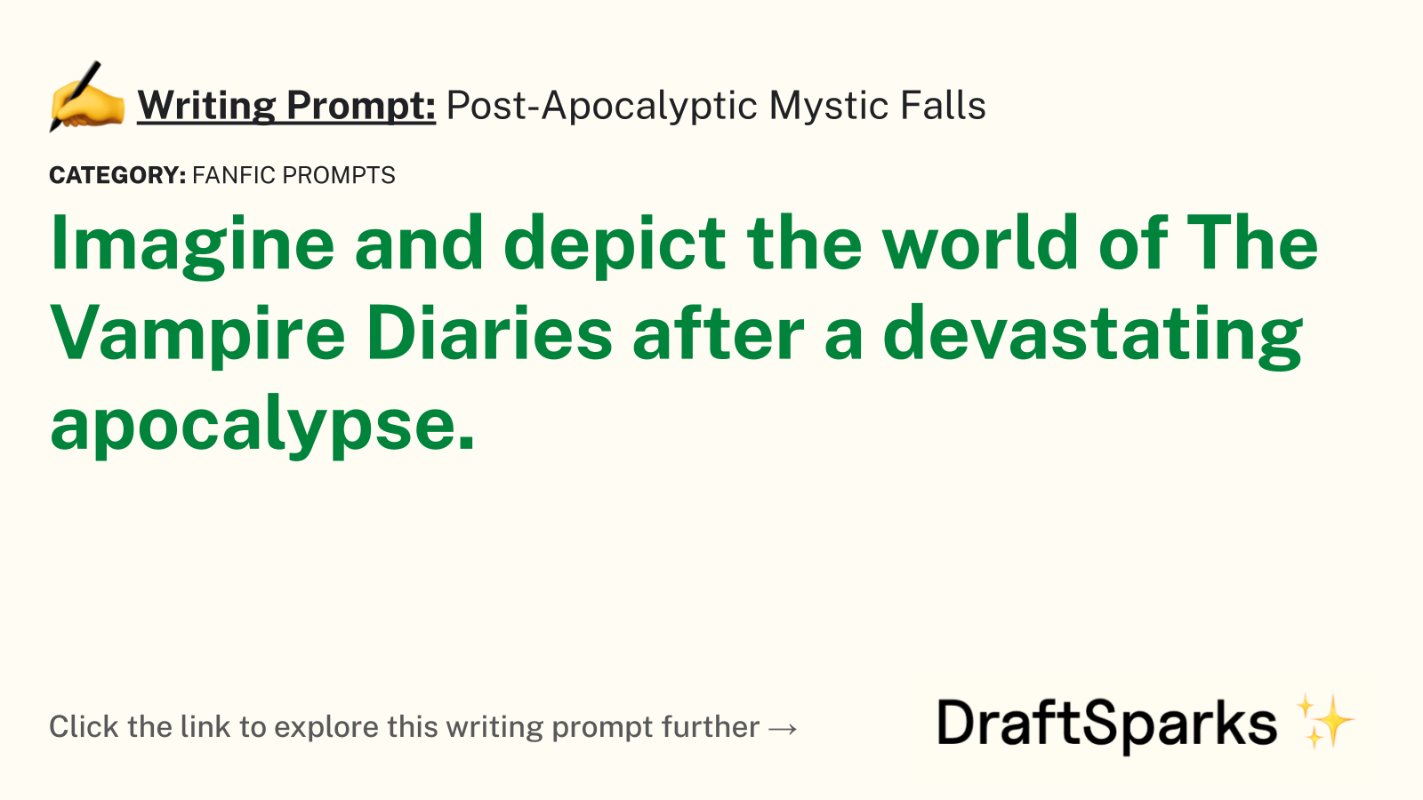 Post-Apocalyptic Mystic Falls