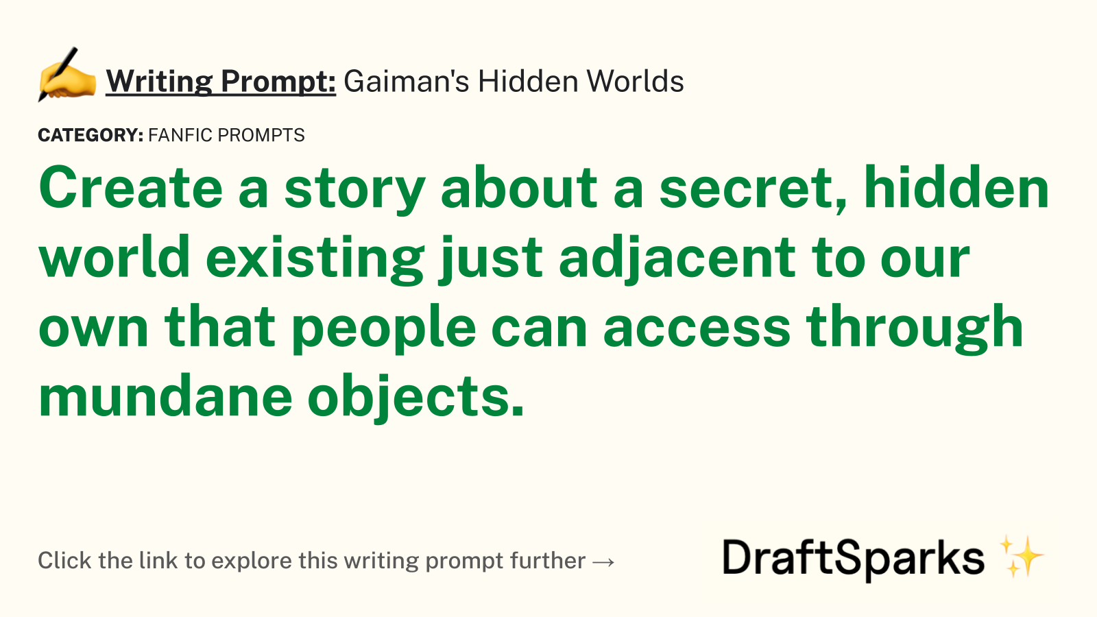 Gaiman’s Hidden Worlds
