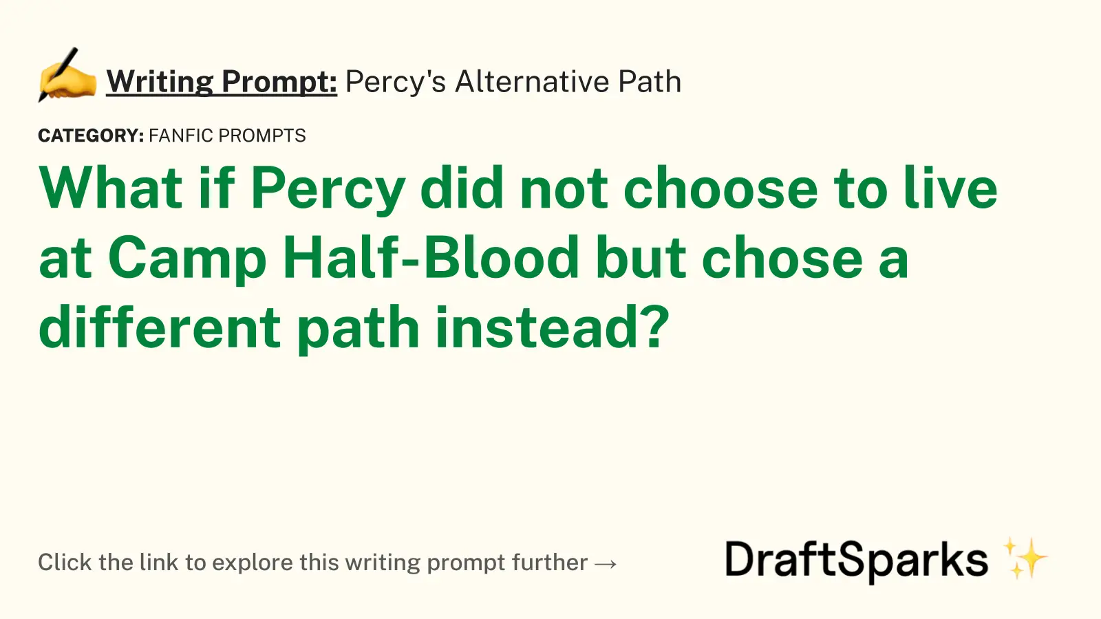 Percy’s Alternative Path