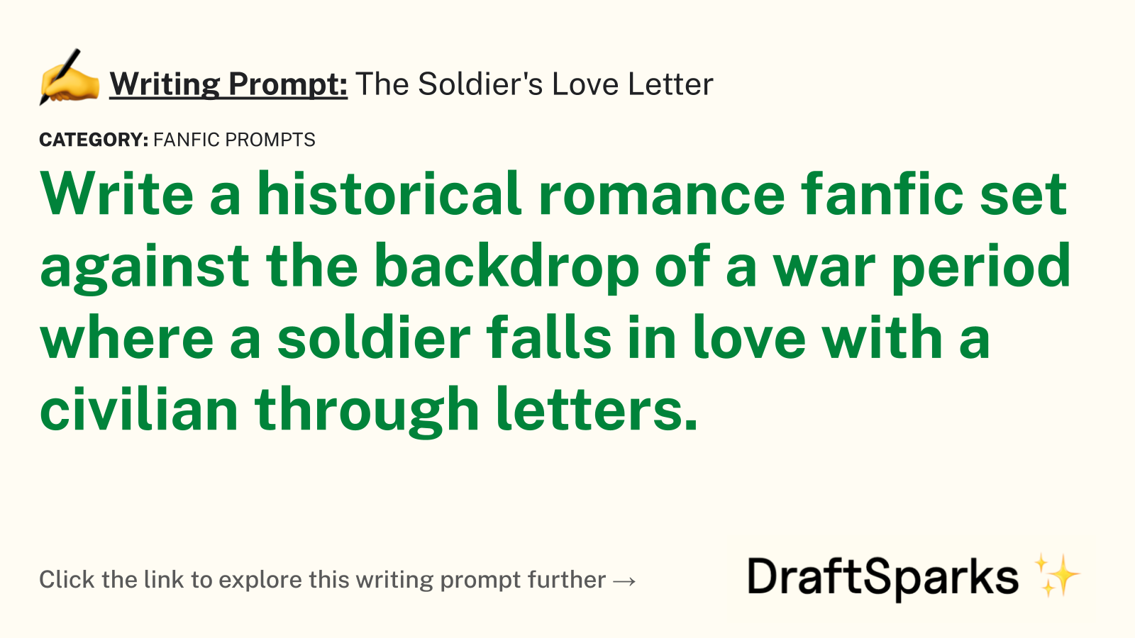 The Soldier’s Love Letter