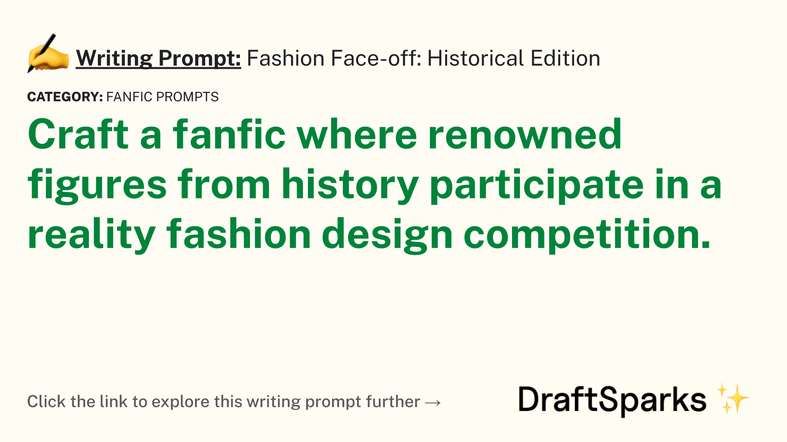 Fashion Face-off: Historical Edition