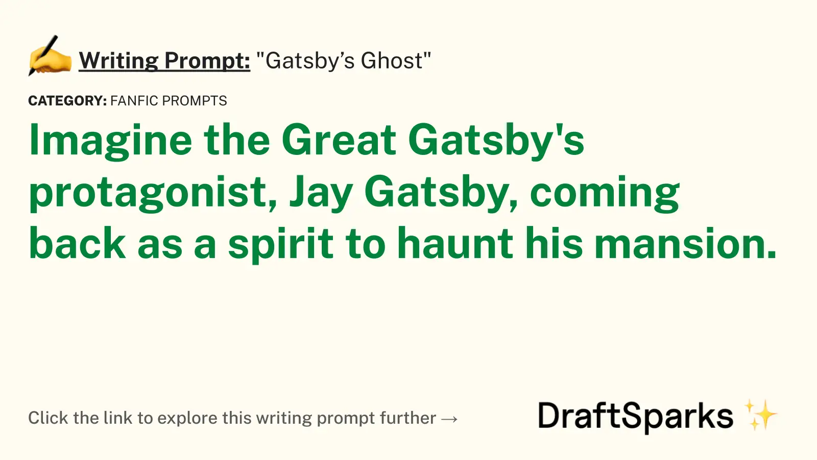 “Gatsby’s Ghost”
