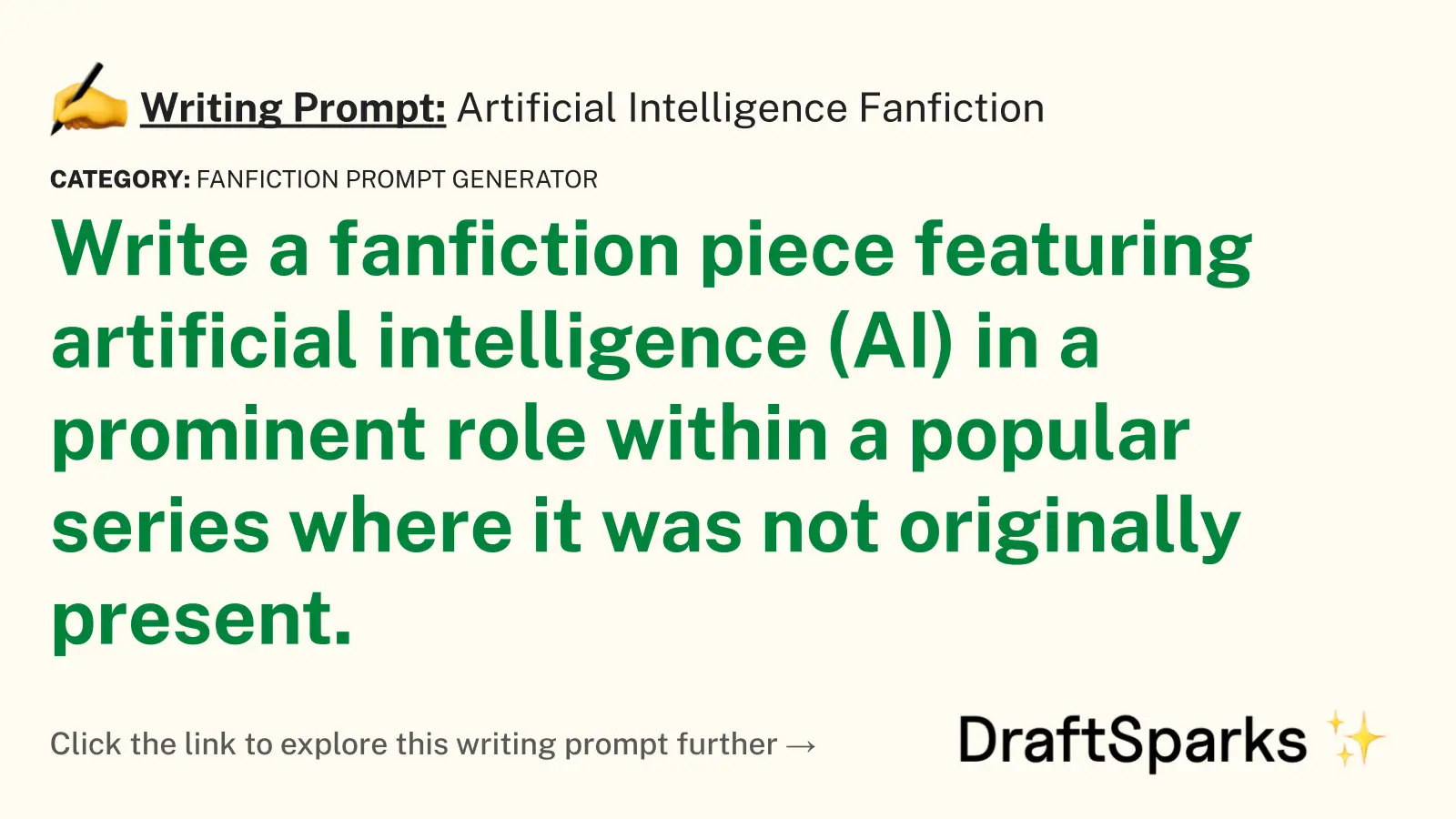 Artificial Intelligence Fanfiction