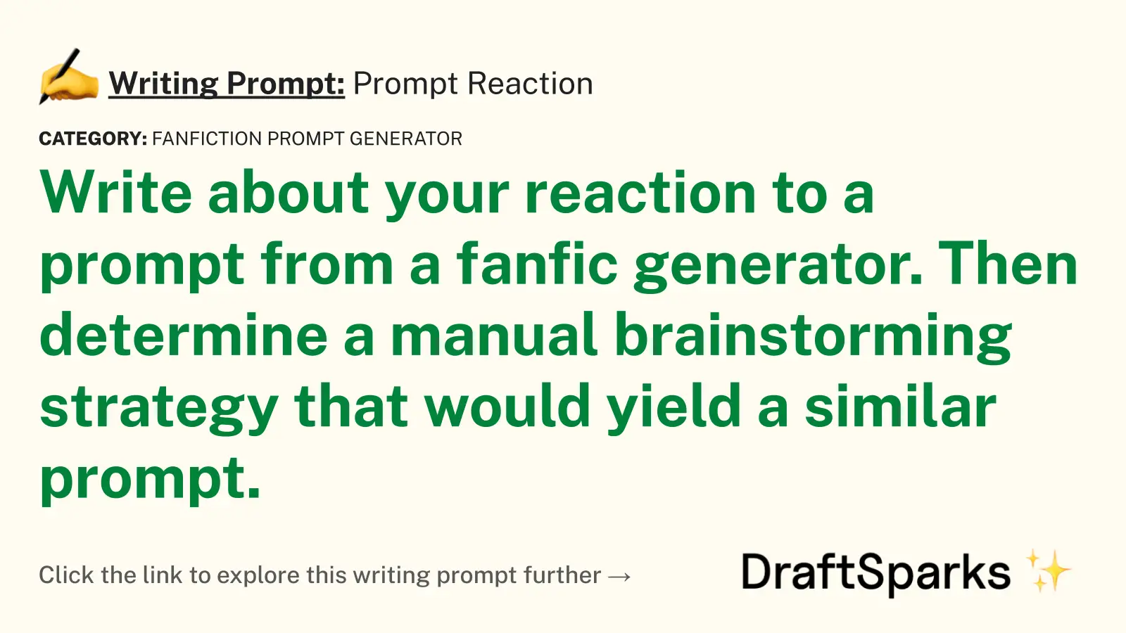Prompt Reaction