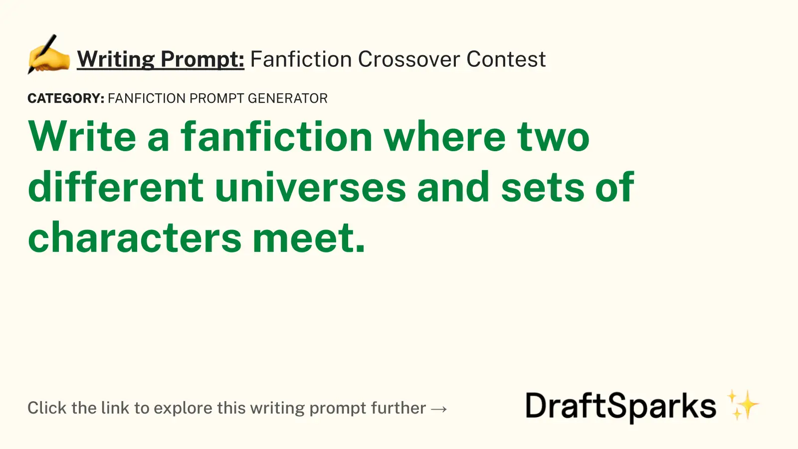 Fanfiction Crossover Contest