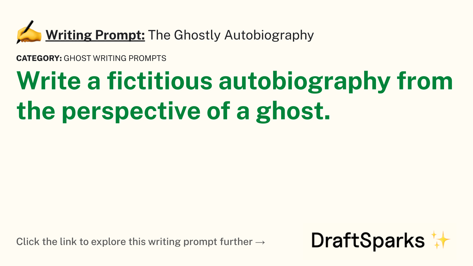 The Ghostly Autobiography