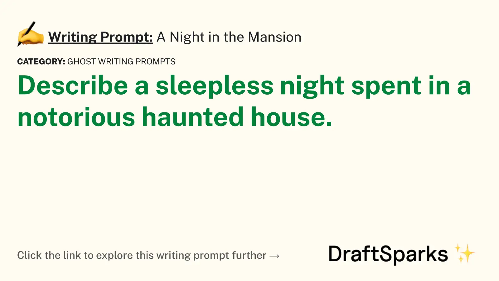 A Night in the Mansion