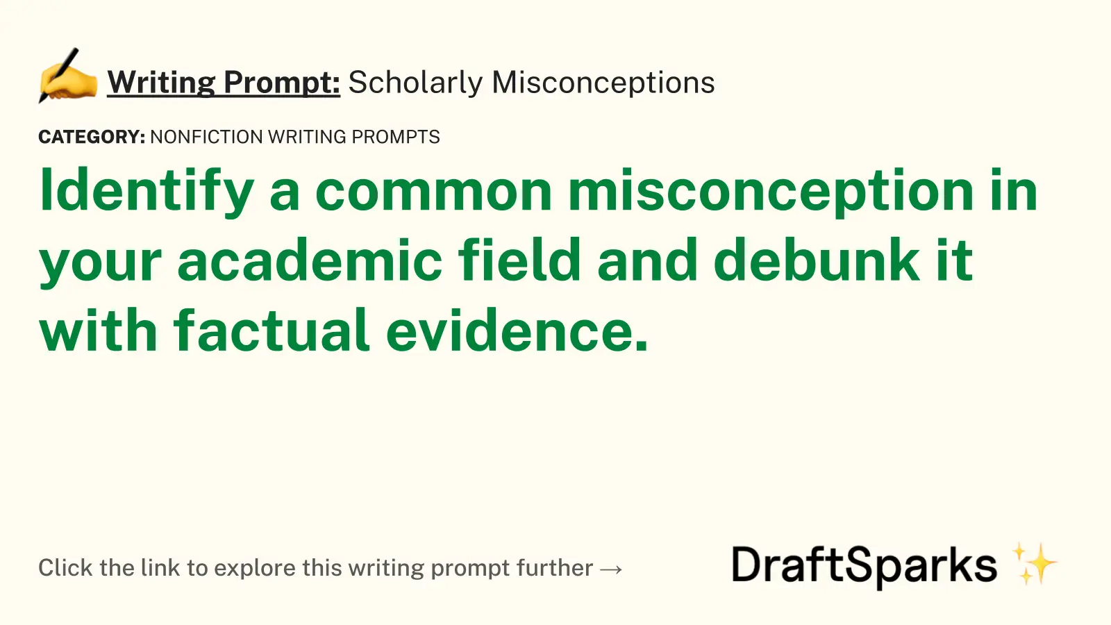 Scholarly Misconceptions