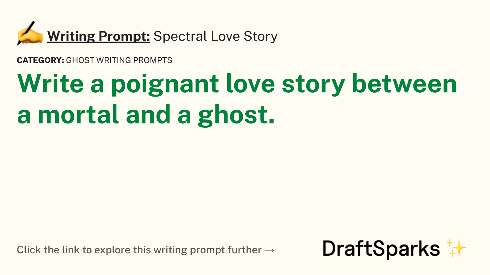 Spectral Love Story