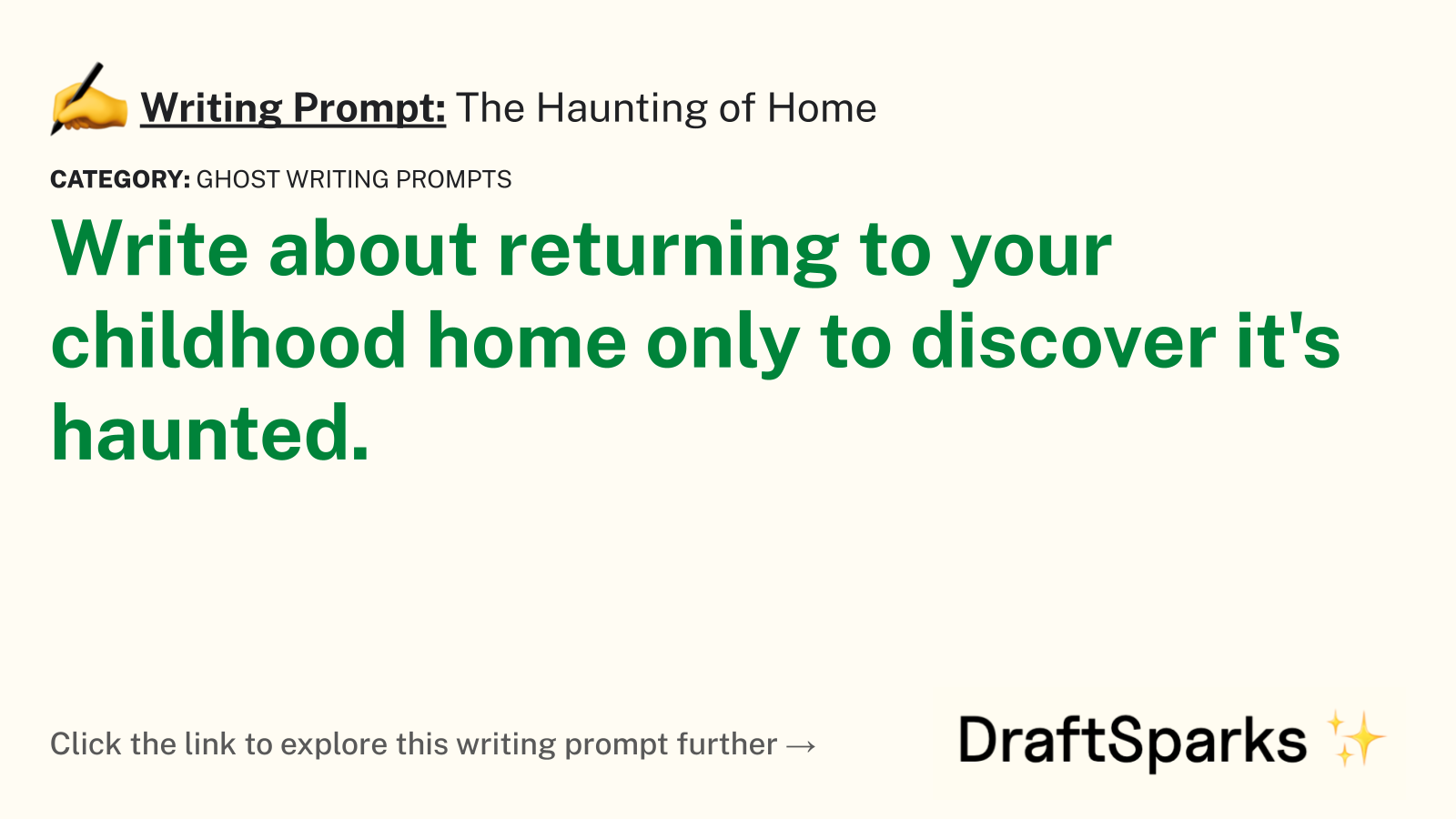The Haunting of Home