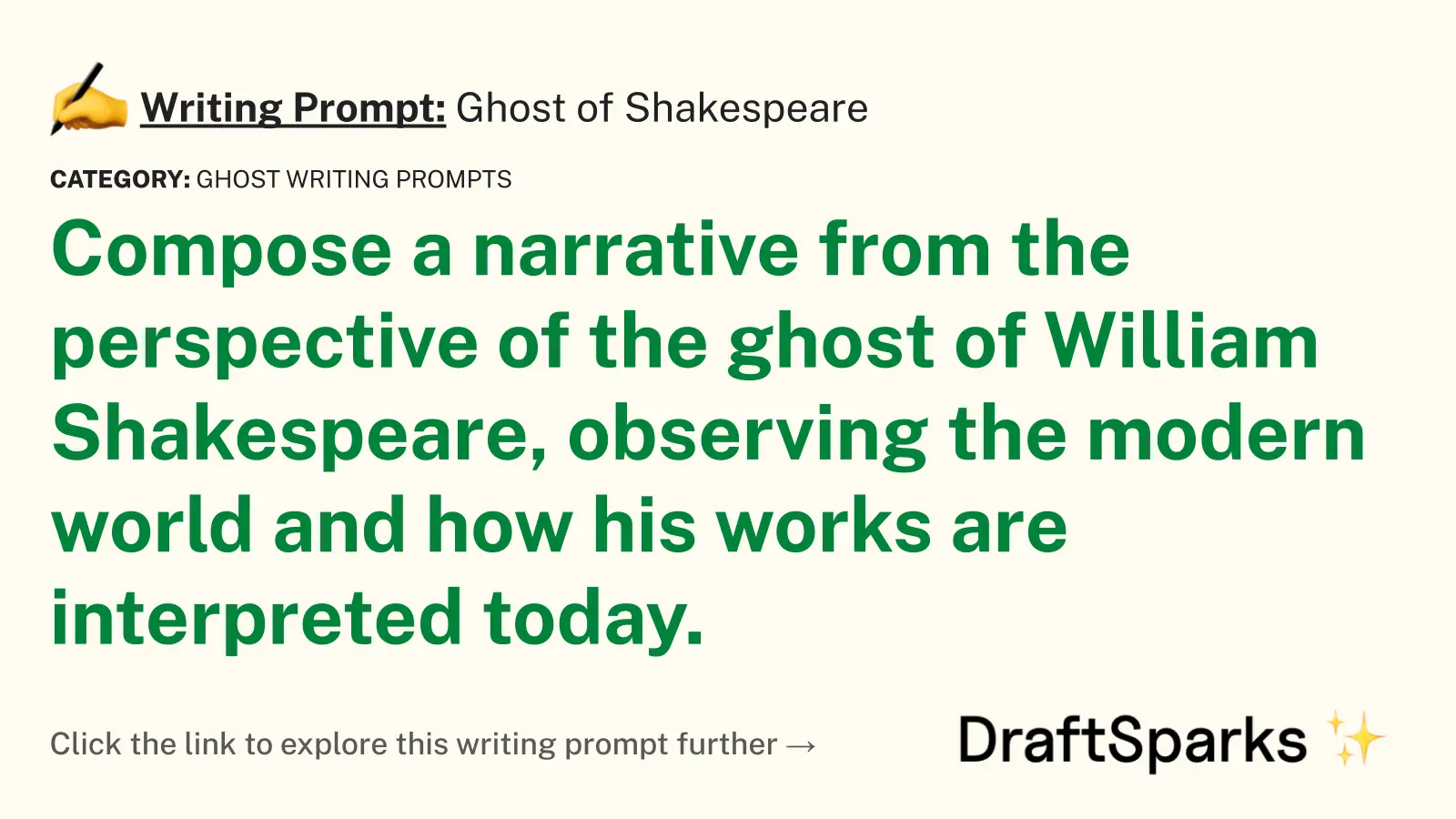 Ghost of Shakespeare