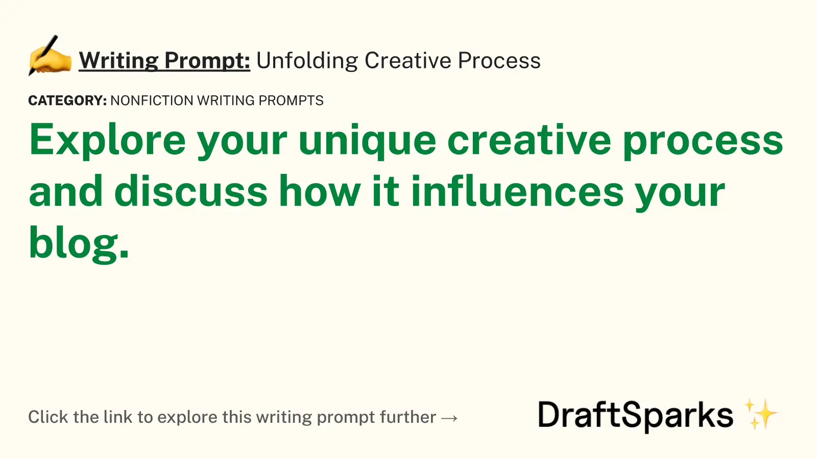 Unfolding Creative Process