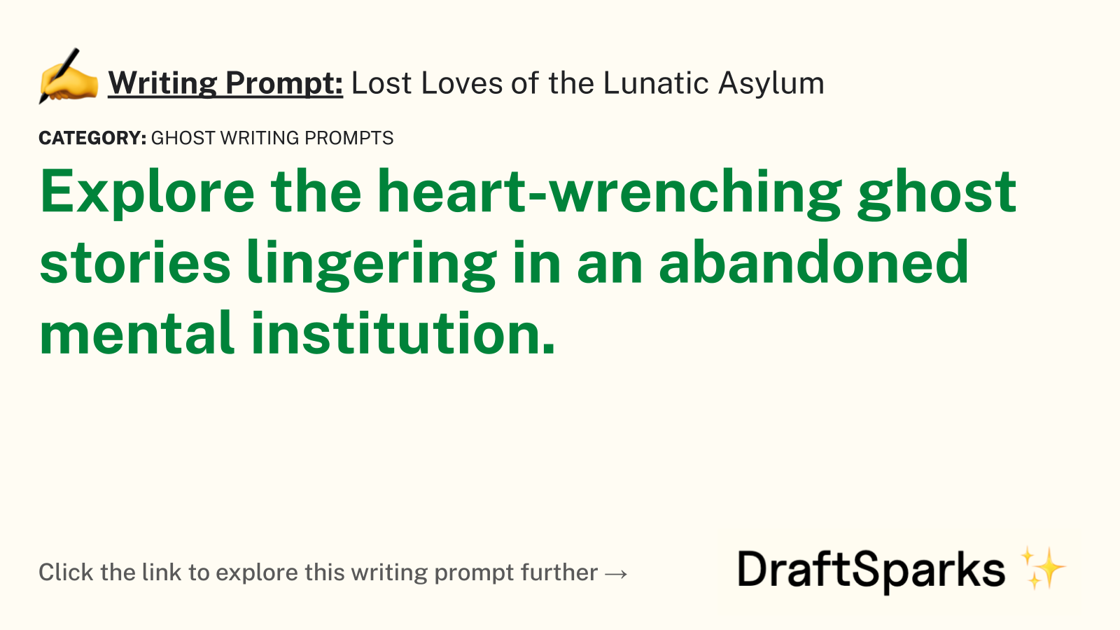 Lost Loves of the Lunatic Asylum