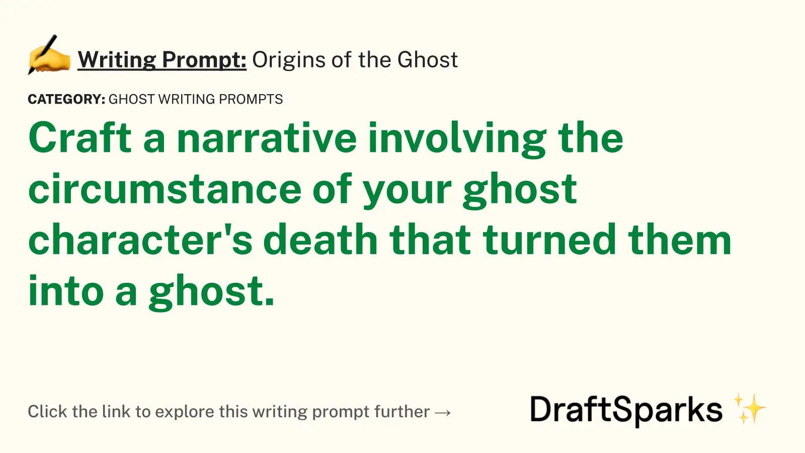 Origins of the Ghost