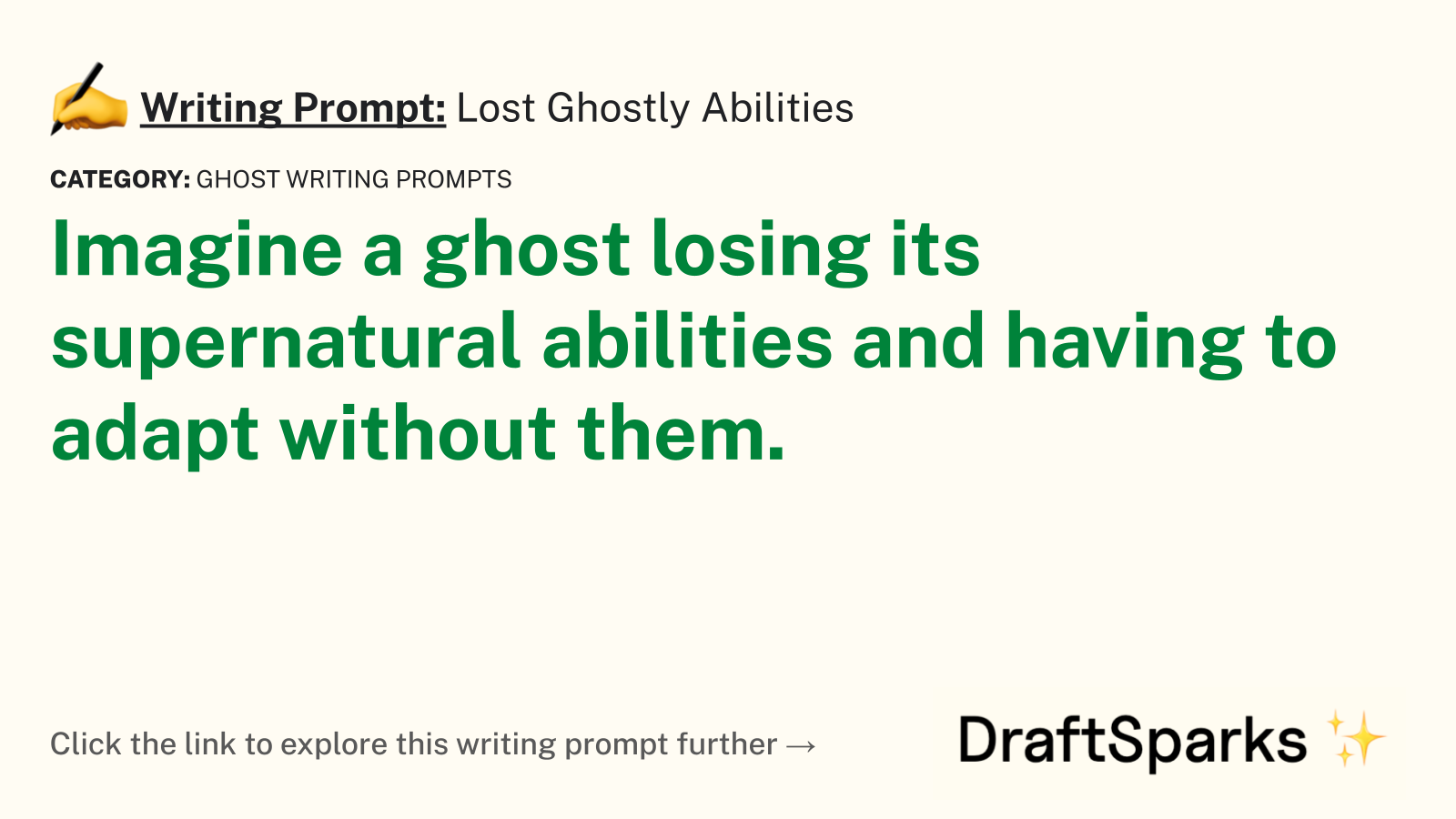 Lost Ghostly Abilities