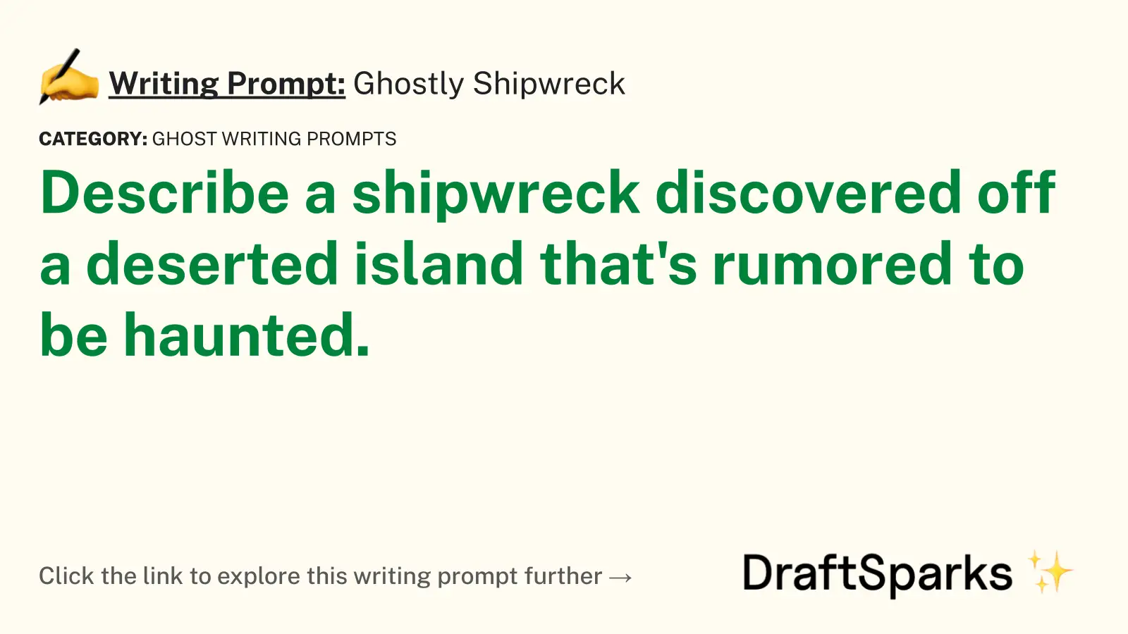Ghostly Shipwreck