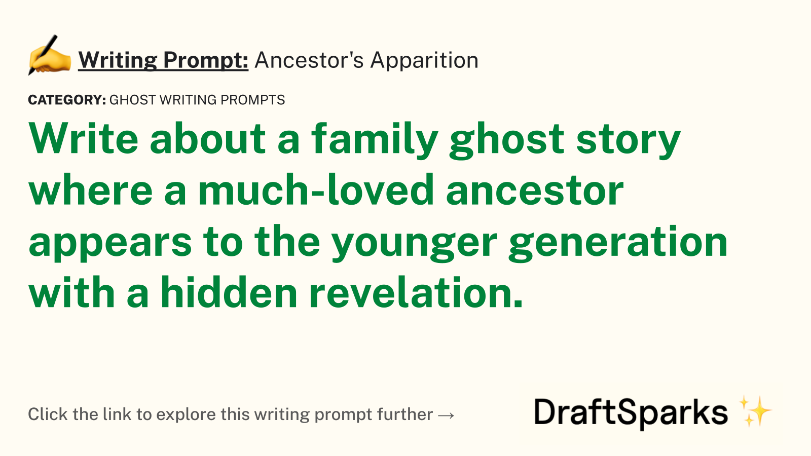 Ancestor’s Apparition