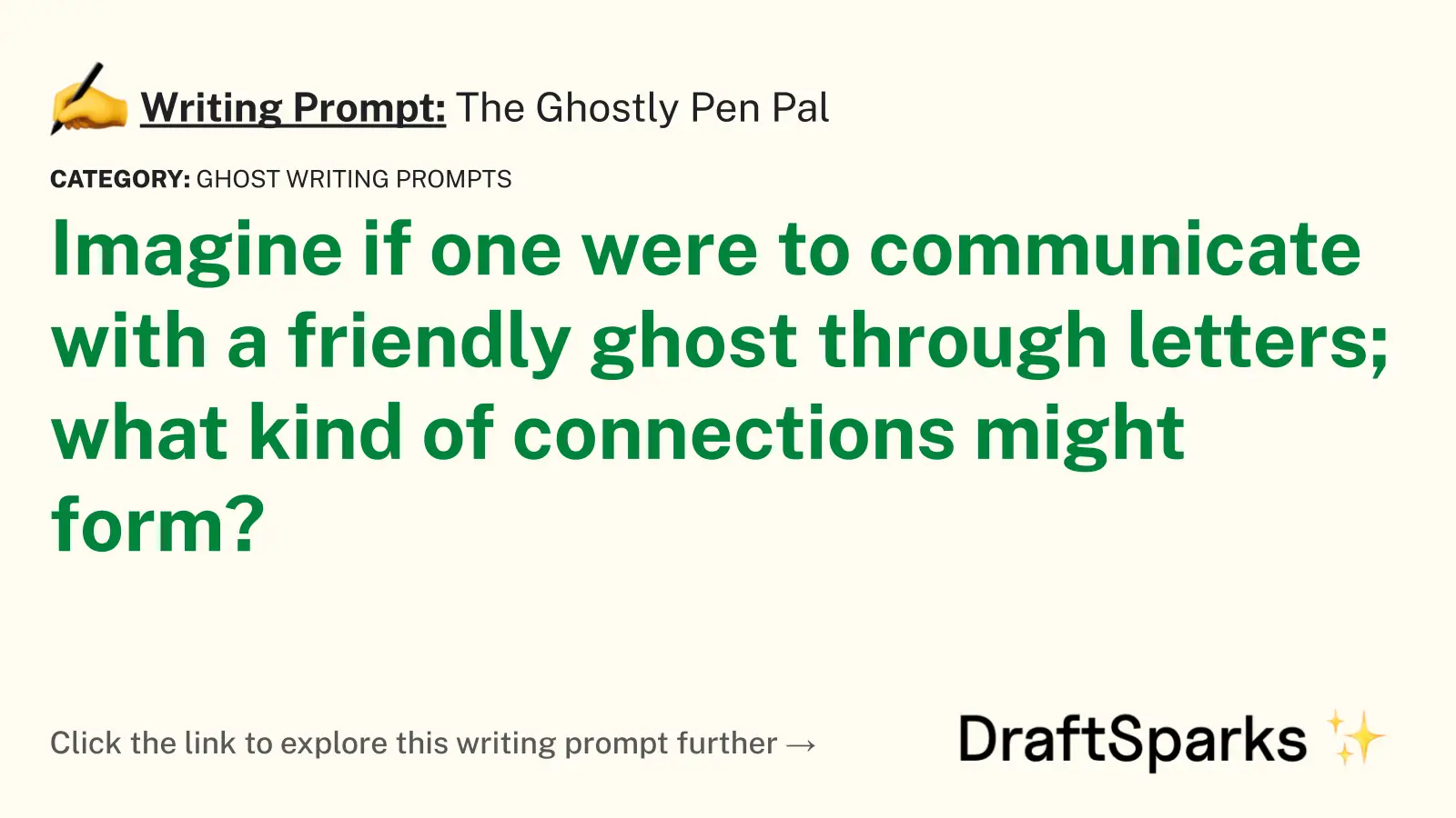 The Ghostly Pen Pal