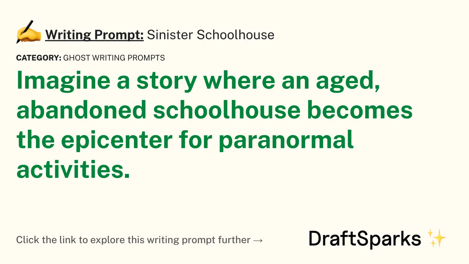 Sinister Schoolhouse
