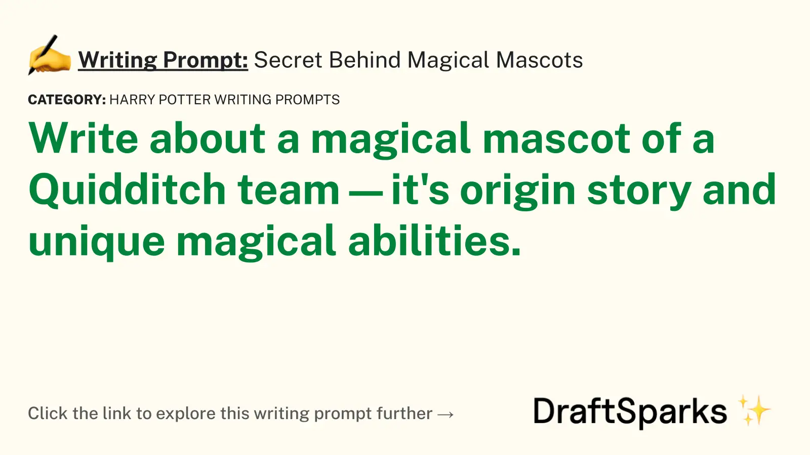 Secret Behind Magical Mascots