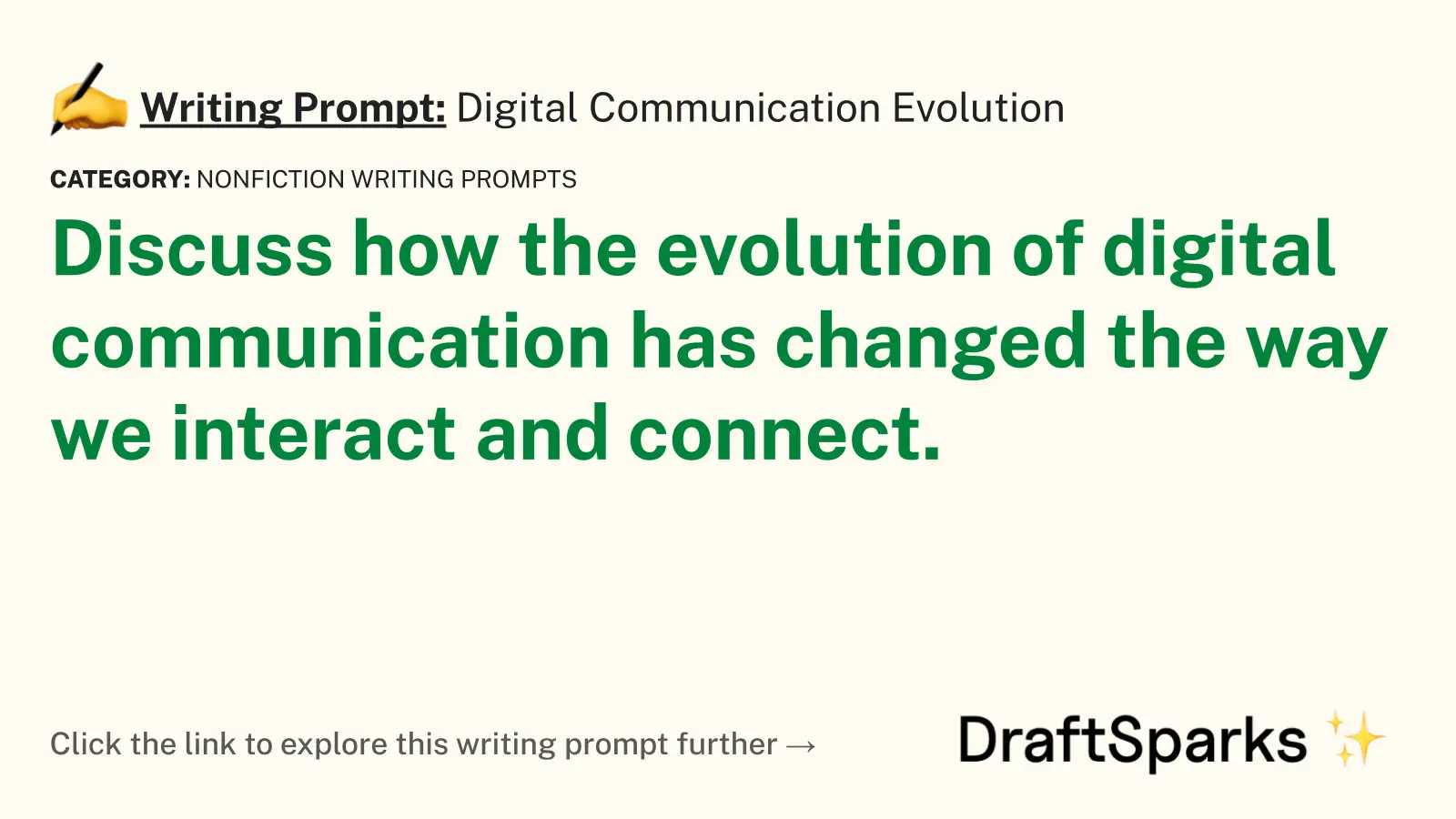 Digital Communication Evolution