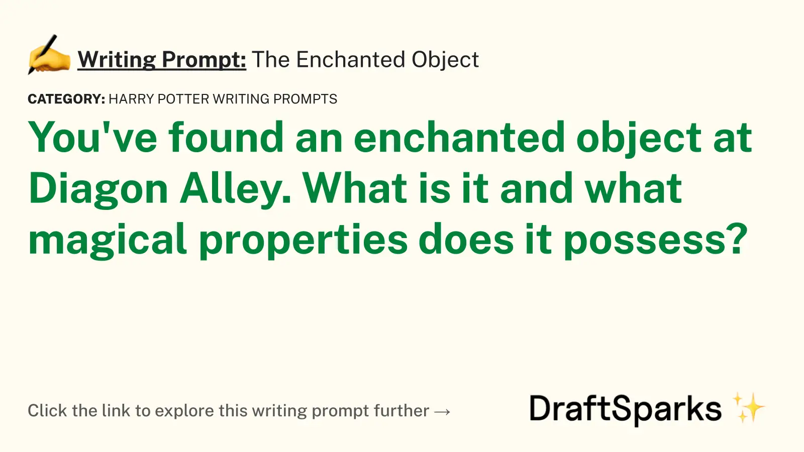 The Enchanted Object