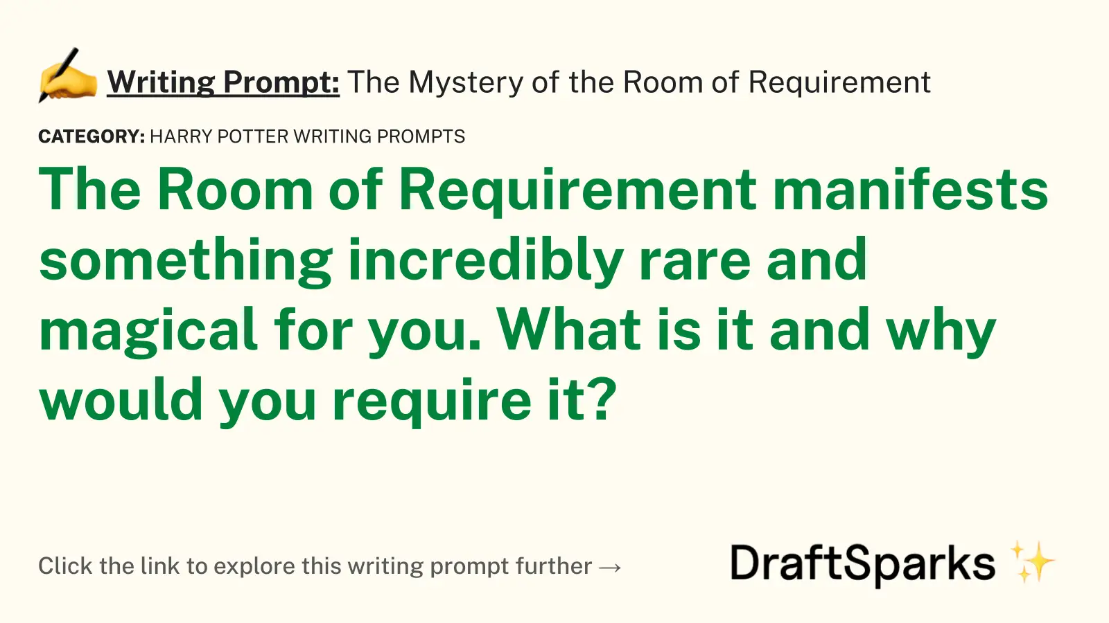 The Mystery of the Room of Requirement