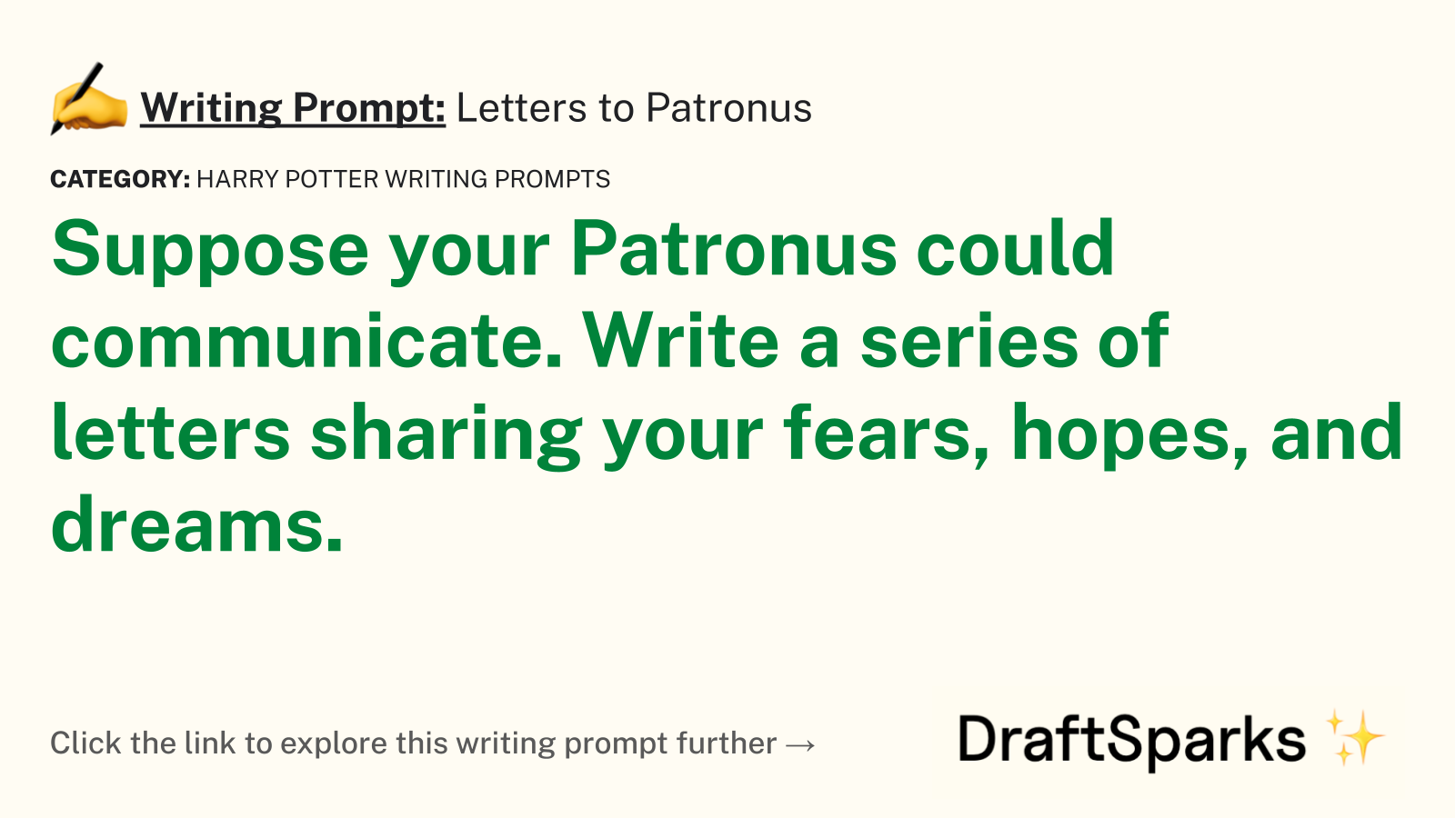 Letters to Patronus
