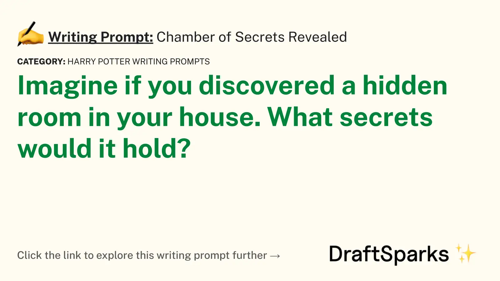 Chamber of Secrets Revealed