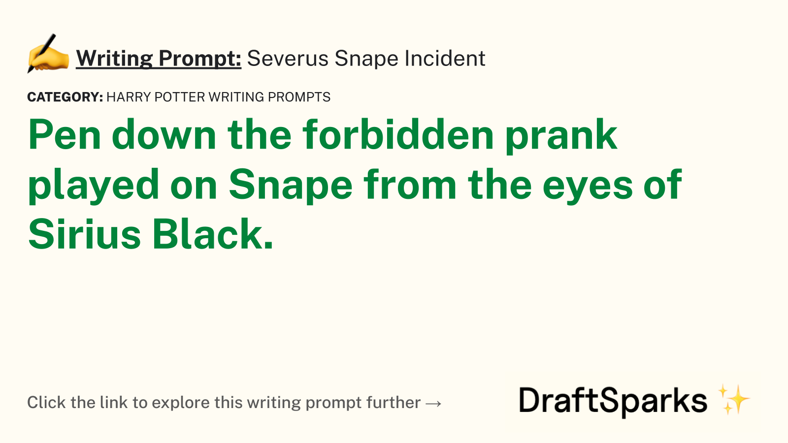 Severus Snape Incident