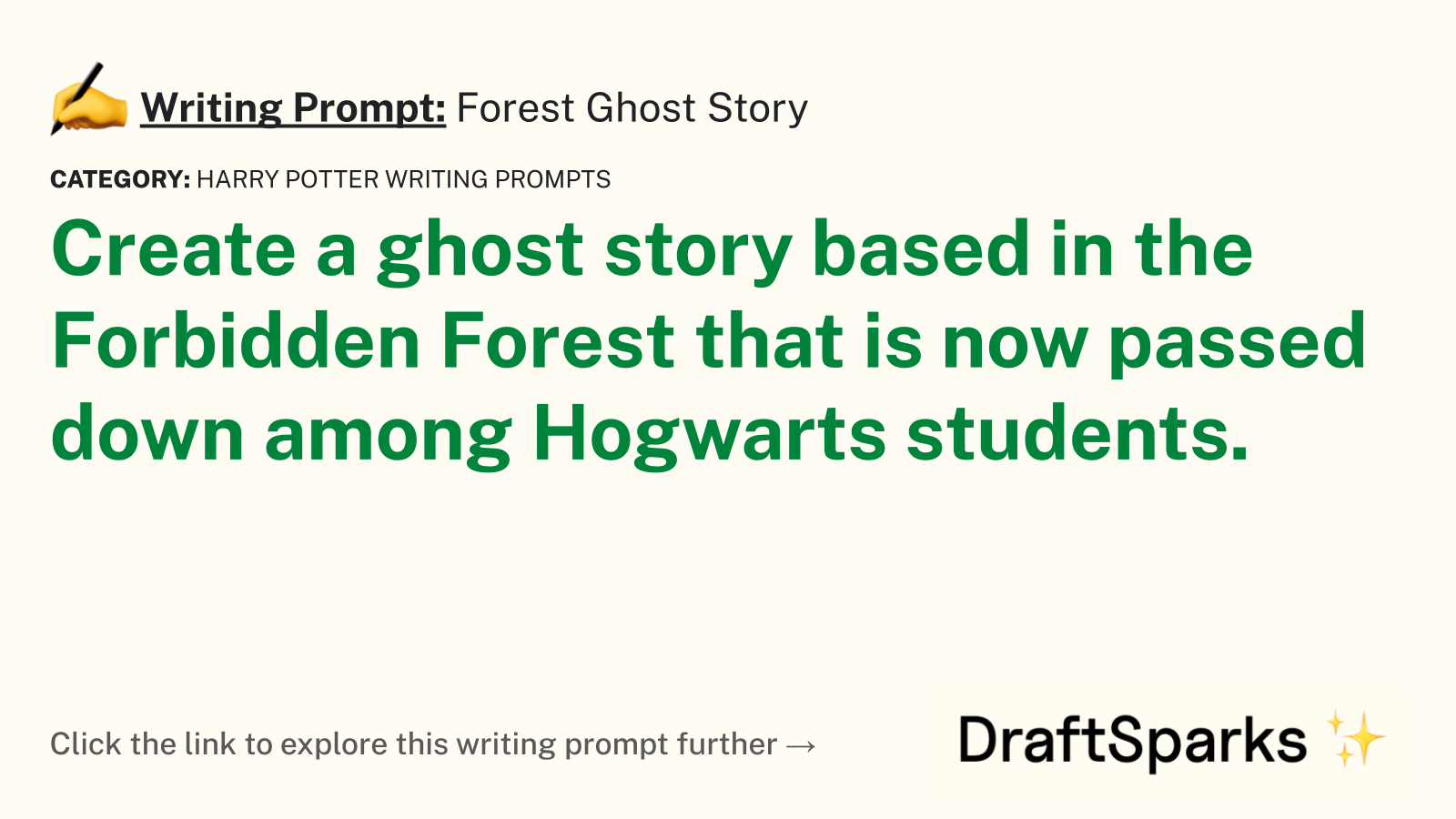 Forest Ghost Story