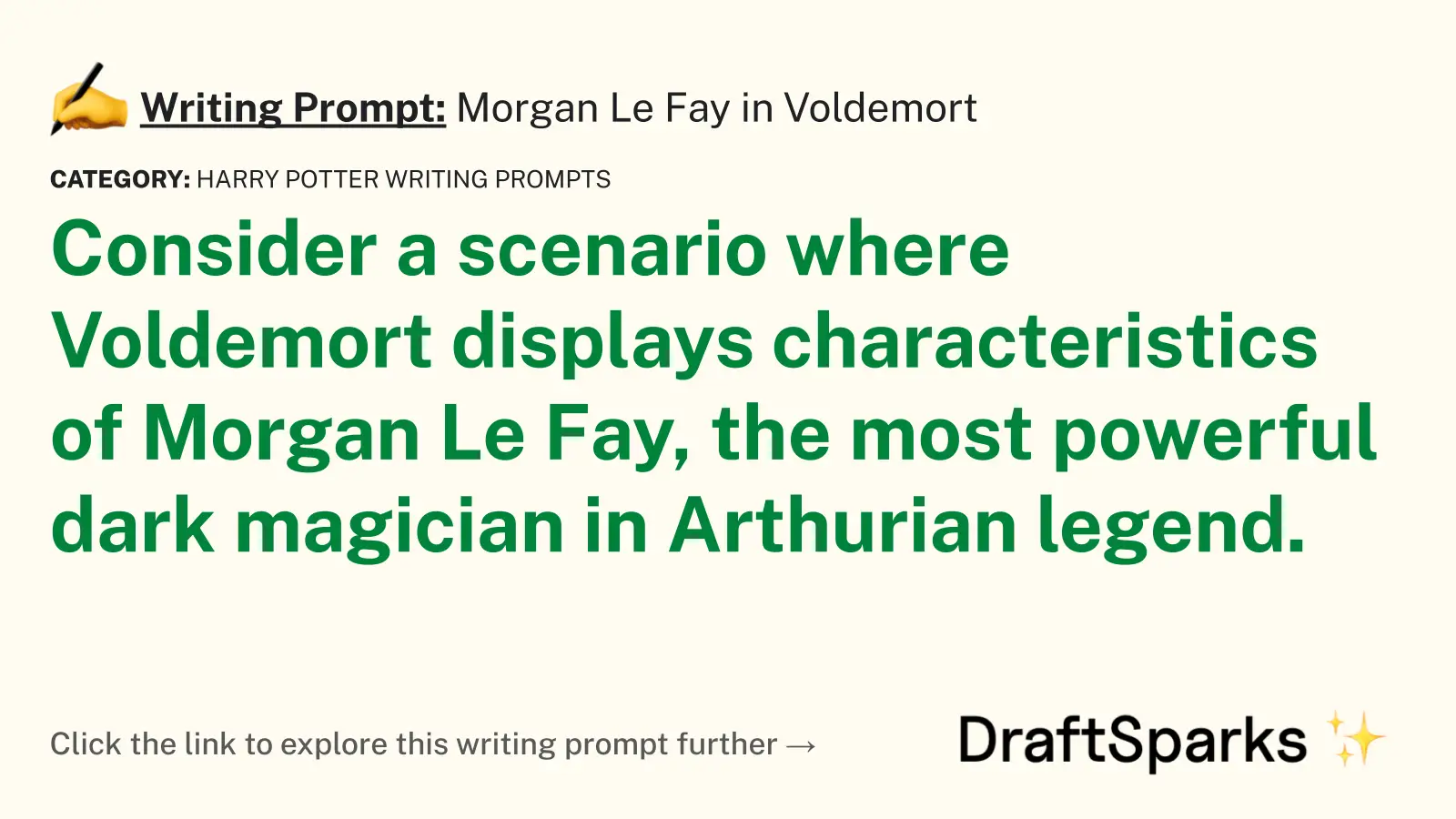 Morgan Le Fay in Voldemort