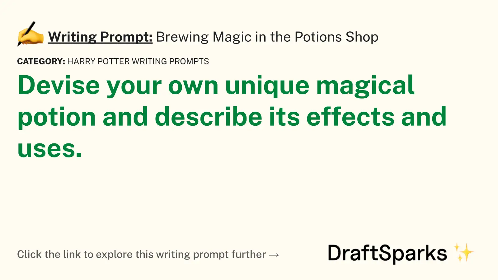 Brewing Magic in the Potions Shop