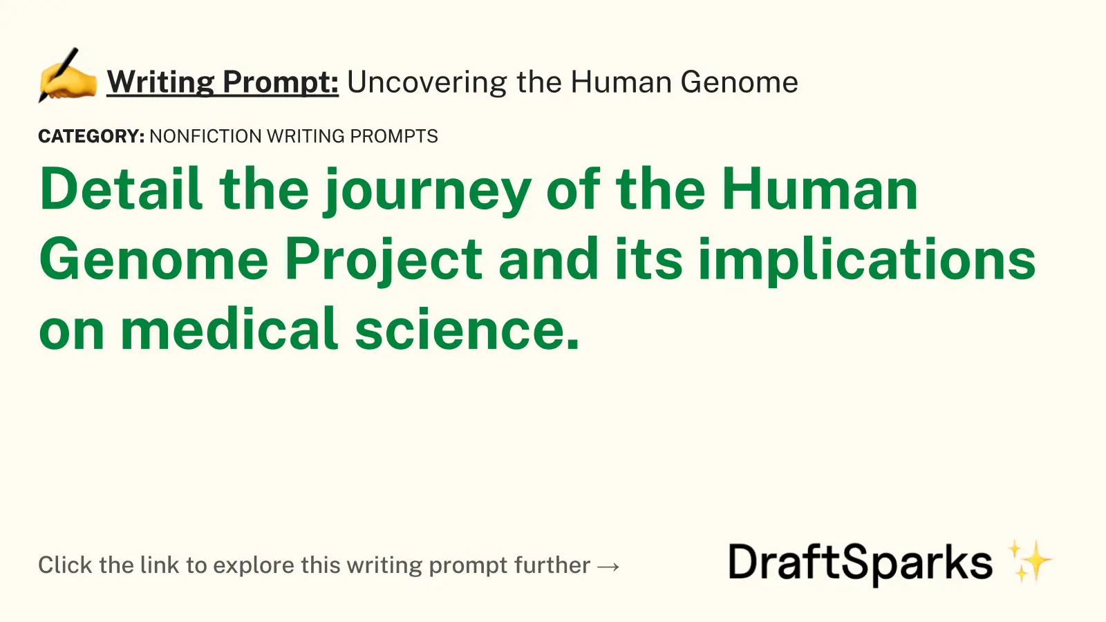 Uncovering the Human Genome