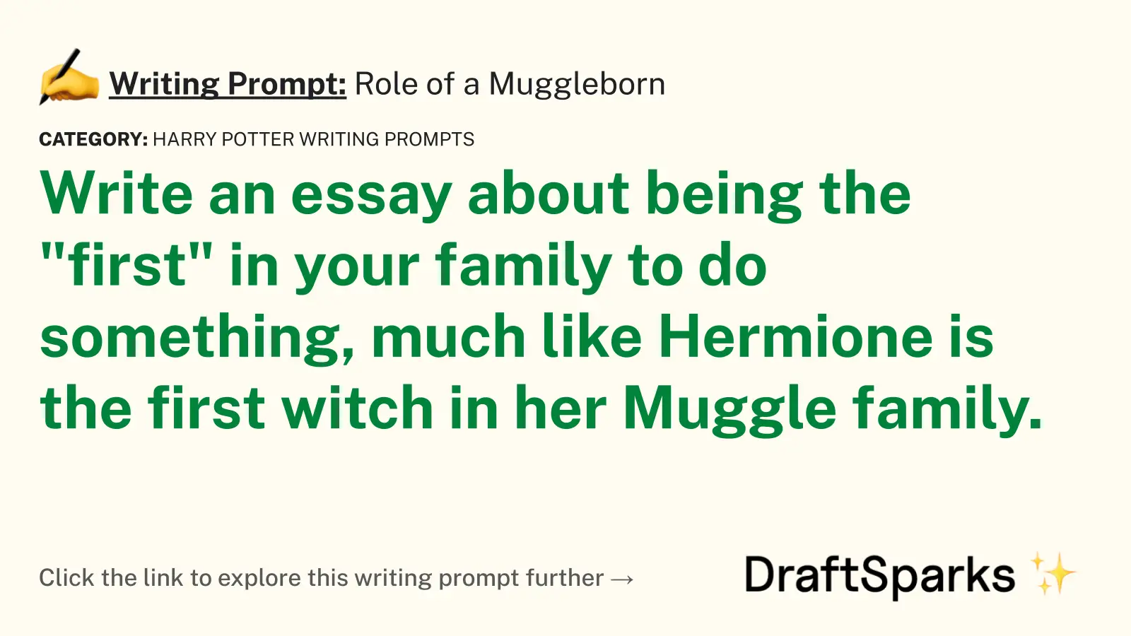 Role of a Muggleborn