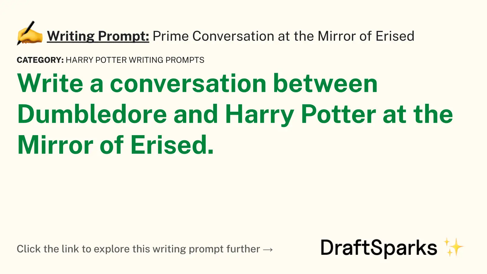 Prime Conversation at the Mirror of Erised