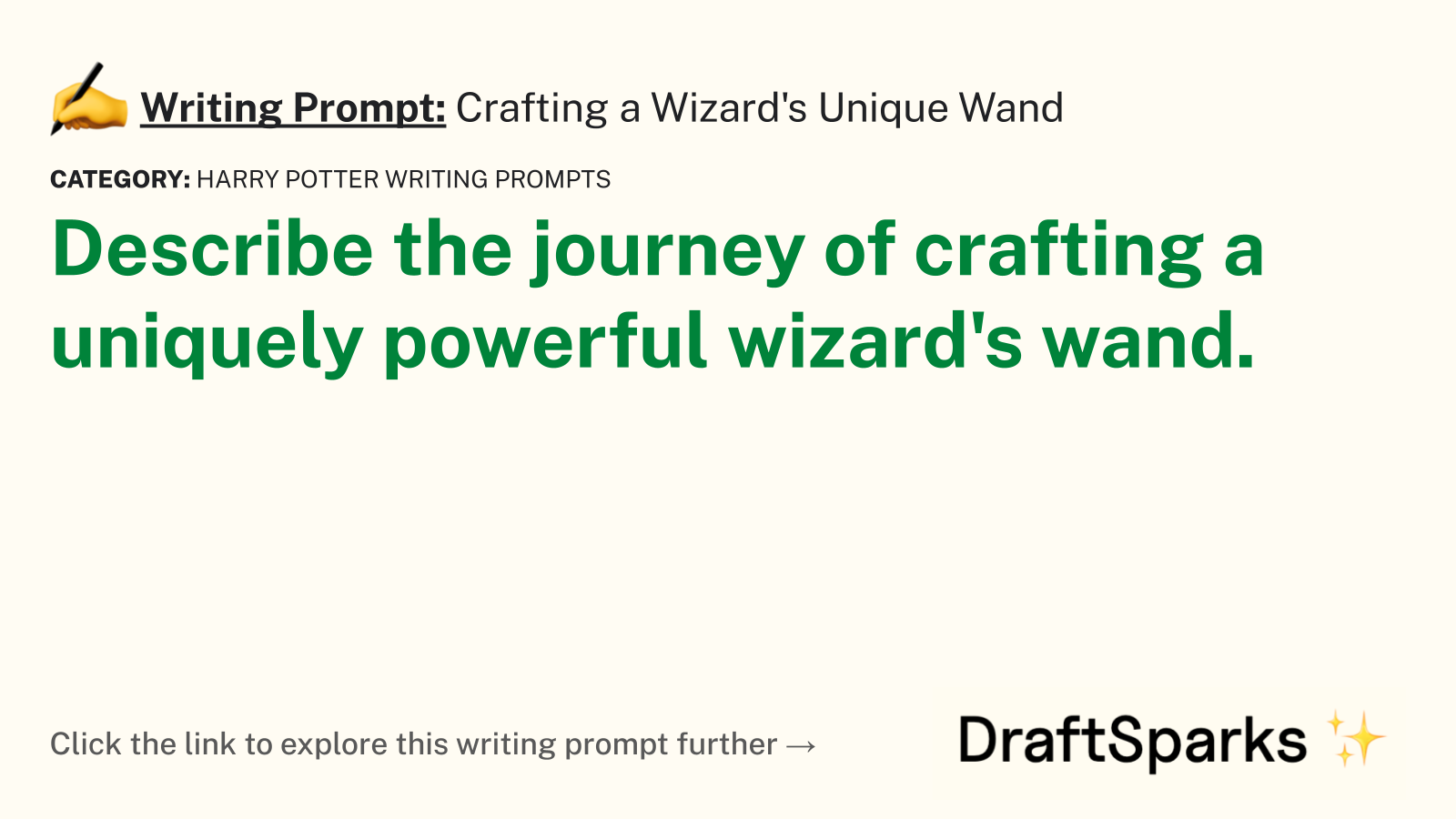 Crafting a Wizard’s Unique Wand