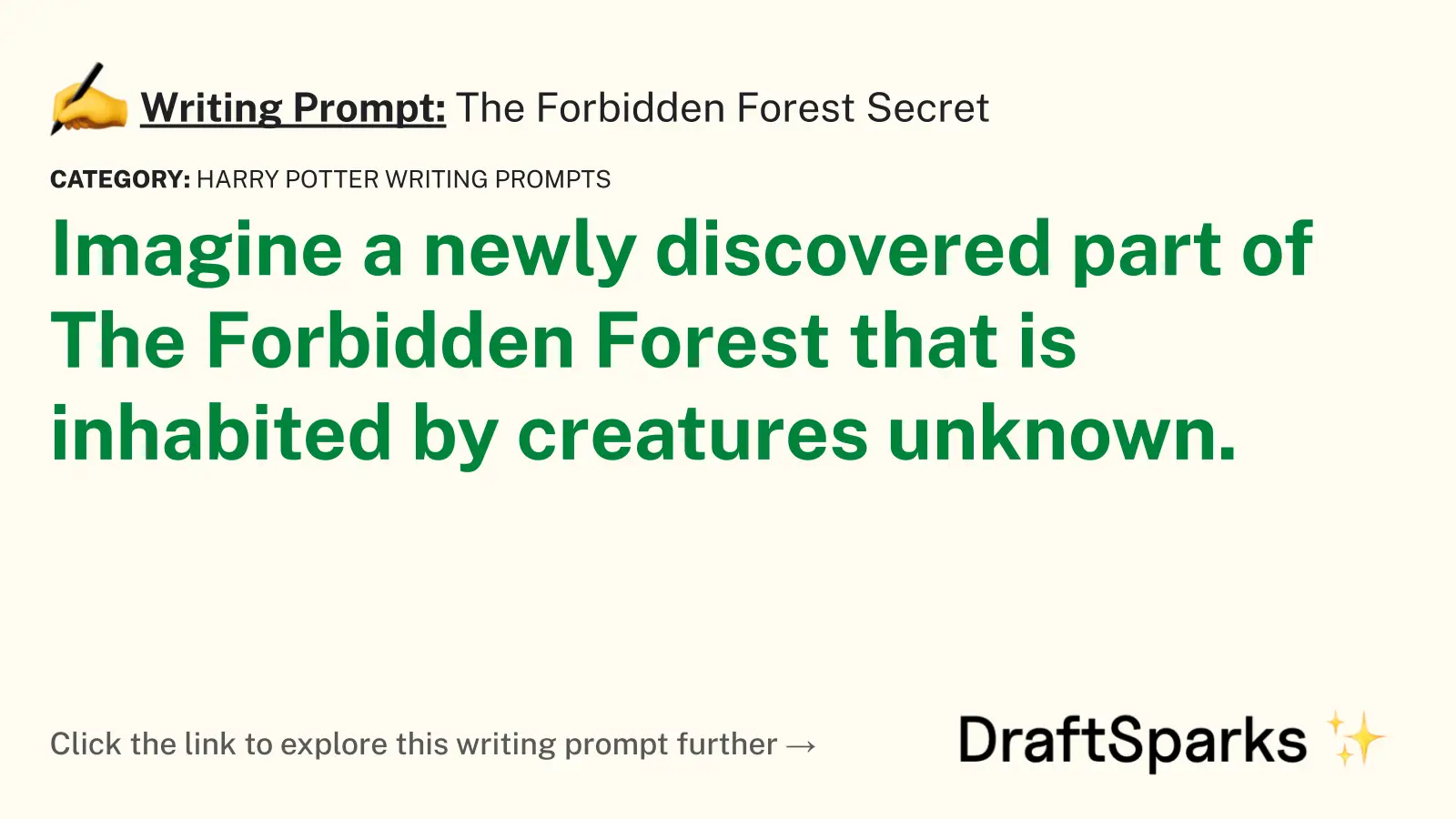 The Forbidden Forest Secret
