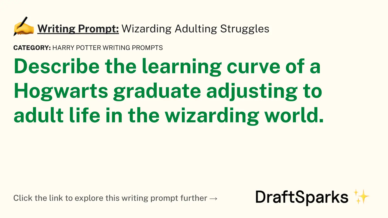 Wizarding Adulting Struggles