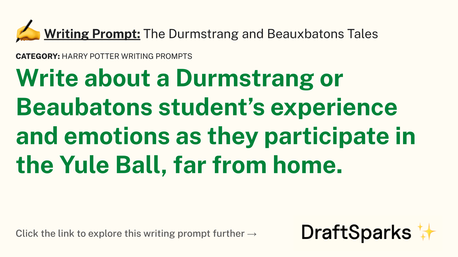The Durmstrang and Beauxbatons Tales