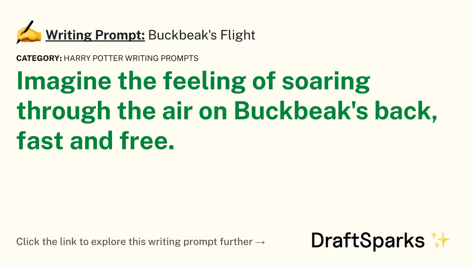 Buckbeak’s Flight
