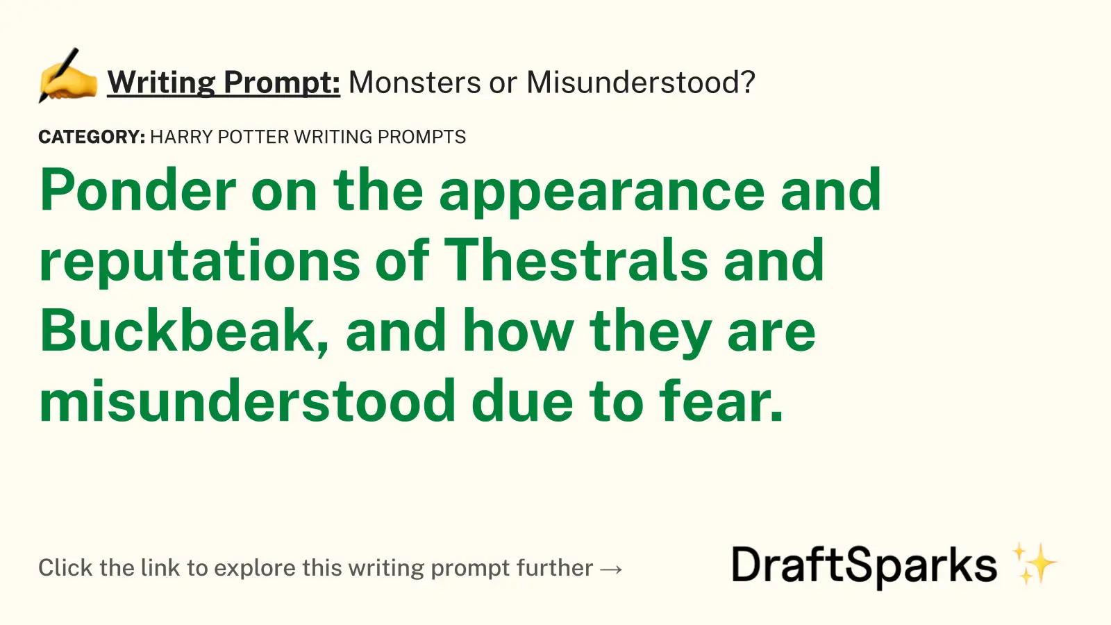 Monsters or Misunderstood?