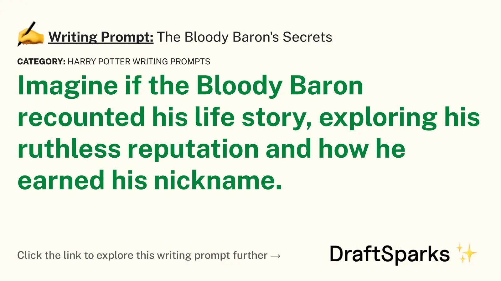 The Bloody Baron’s Secrets