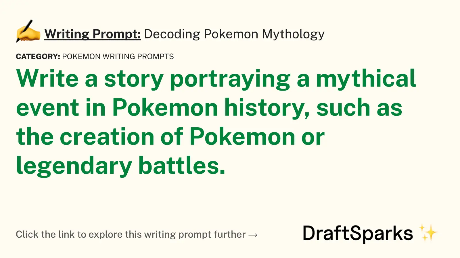 Decoding Pokemon Mythology